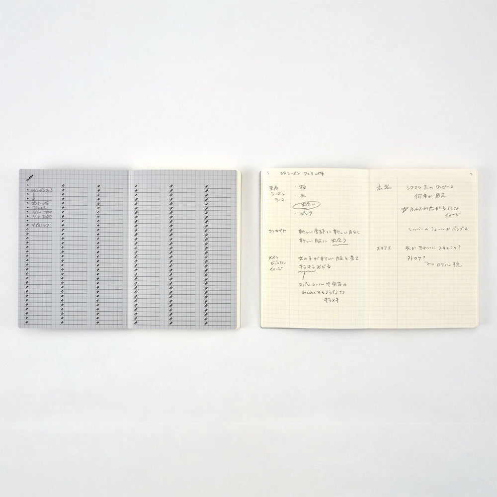 Daigo Notebook A5 Grid/Plain with scratch-resistant cover