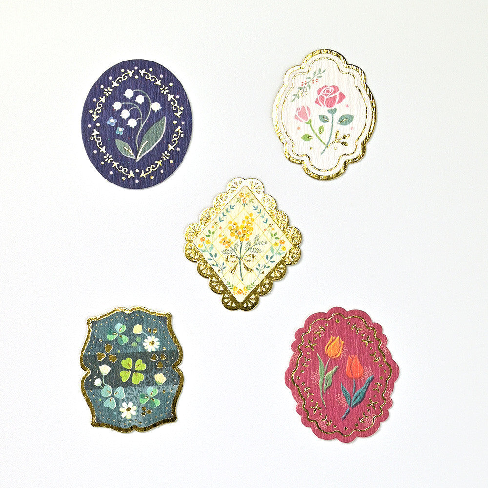 NB Co. Stamp -Style Flake Stickers