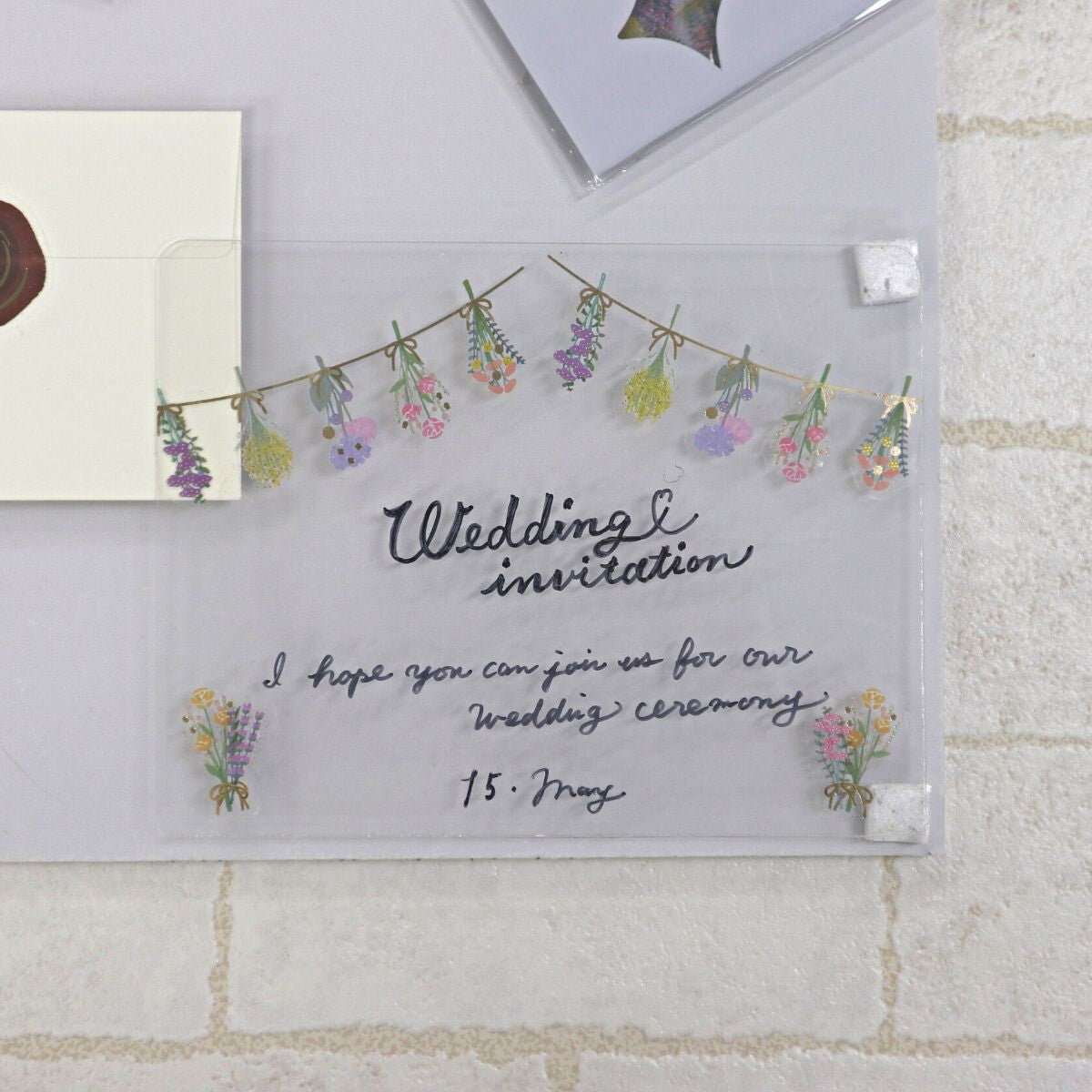 Worldcraft Sparkling Clear Stickers - Dried Flower