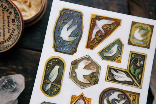Ours Studio - Bird in the Painting Transfer Sticker