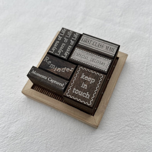 Liberty.hk - Analog Postage Series : Vintage-Style Wooden Stamp