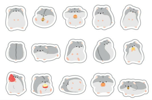 World Craft Mamire Series Flake Sticker Hamster