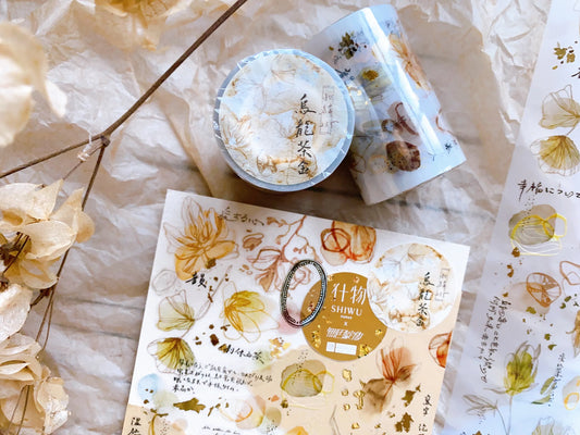 Shiwu Studio "23.5 North Latitude" Series - Oolong Tea Gold Matte PET tape
