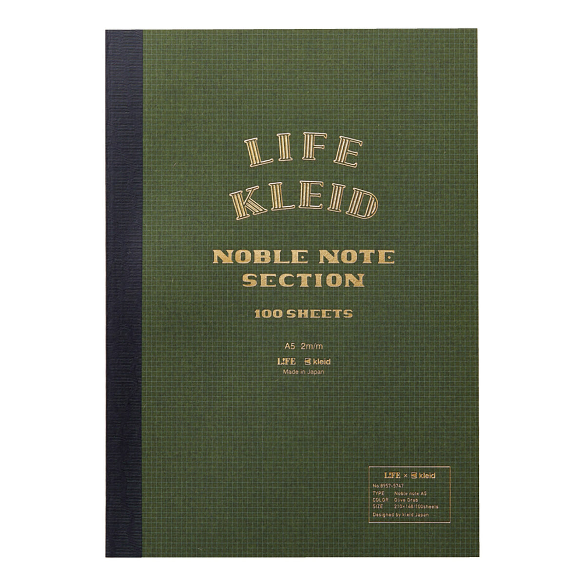 LIFE x kleid Noble Notebook 2mm Grid