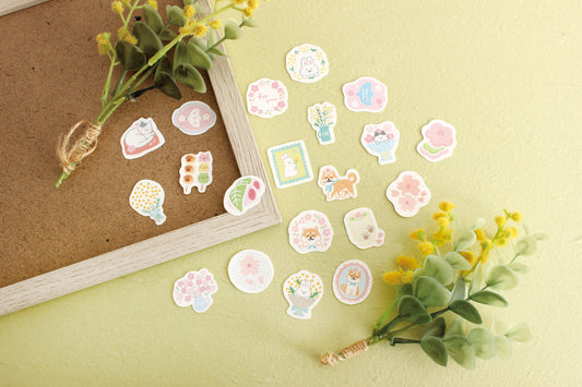 Furukawa Paper Flake Stickers - Rabbits