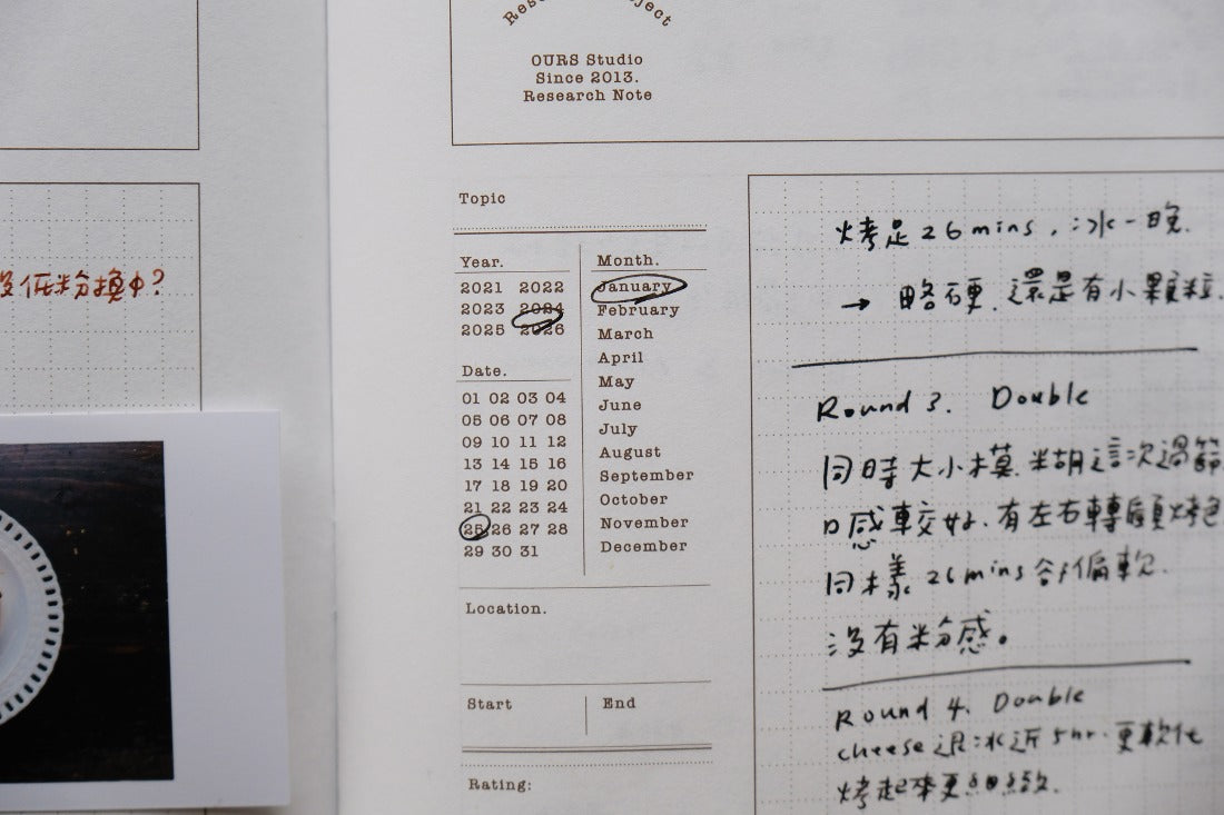 Ours Studio - Research Notes notebook