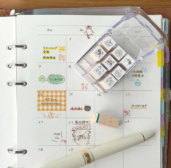 Mofusand mini check stamp set