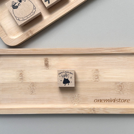 Stamp Marché Wooden Stamp Collection -Message