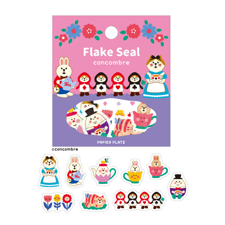 Concomble Flake Sticker Alice in Flower Country