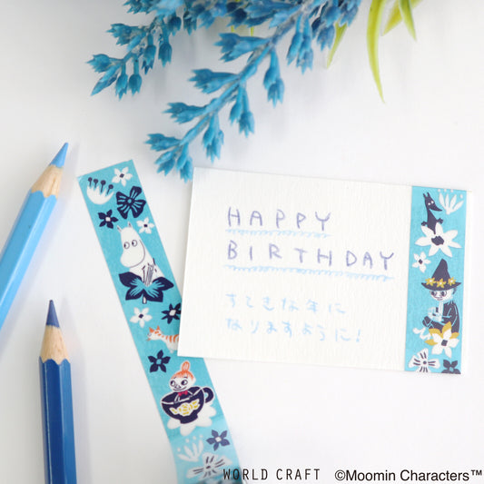 Moomin Film Clear Tape - Flower BL