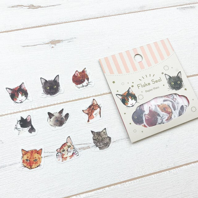 Pontice Flake Sticker Cat heads