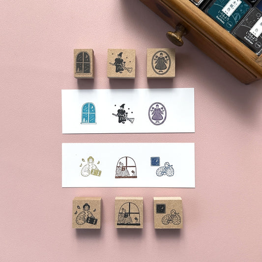 Stamp Marché Wooden Stamp Collection -Date & Weather