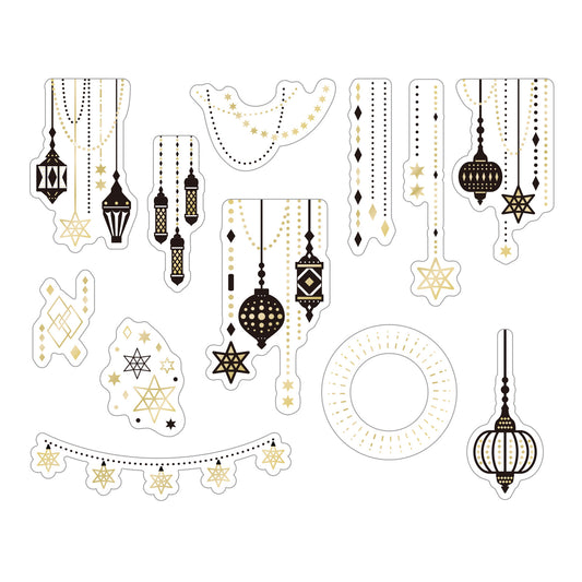 World Craft Glitter Clear Stickers Collection 2