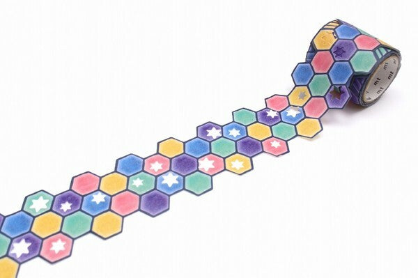 mt Masking Tape in die-cut hexagons pattern