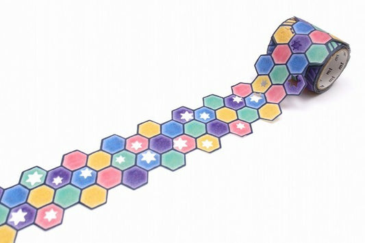 mt Masking Tape in die-cut hexagons pattern