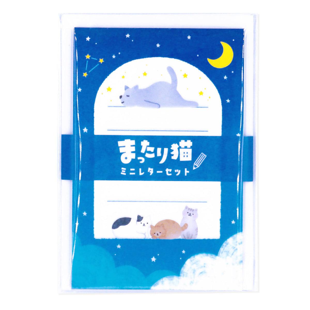 World Craft  Relaxed Cat Mini Letter Set