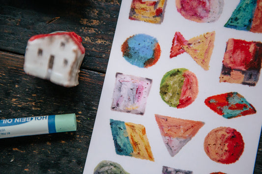 Ours Studio - Oil Pastel Transfer Sticker
