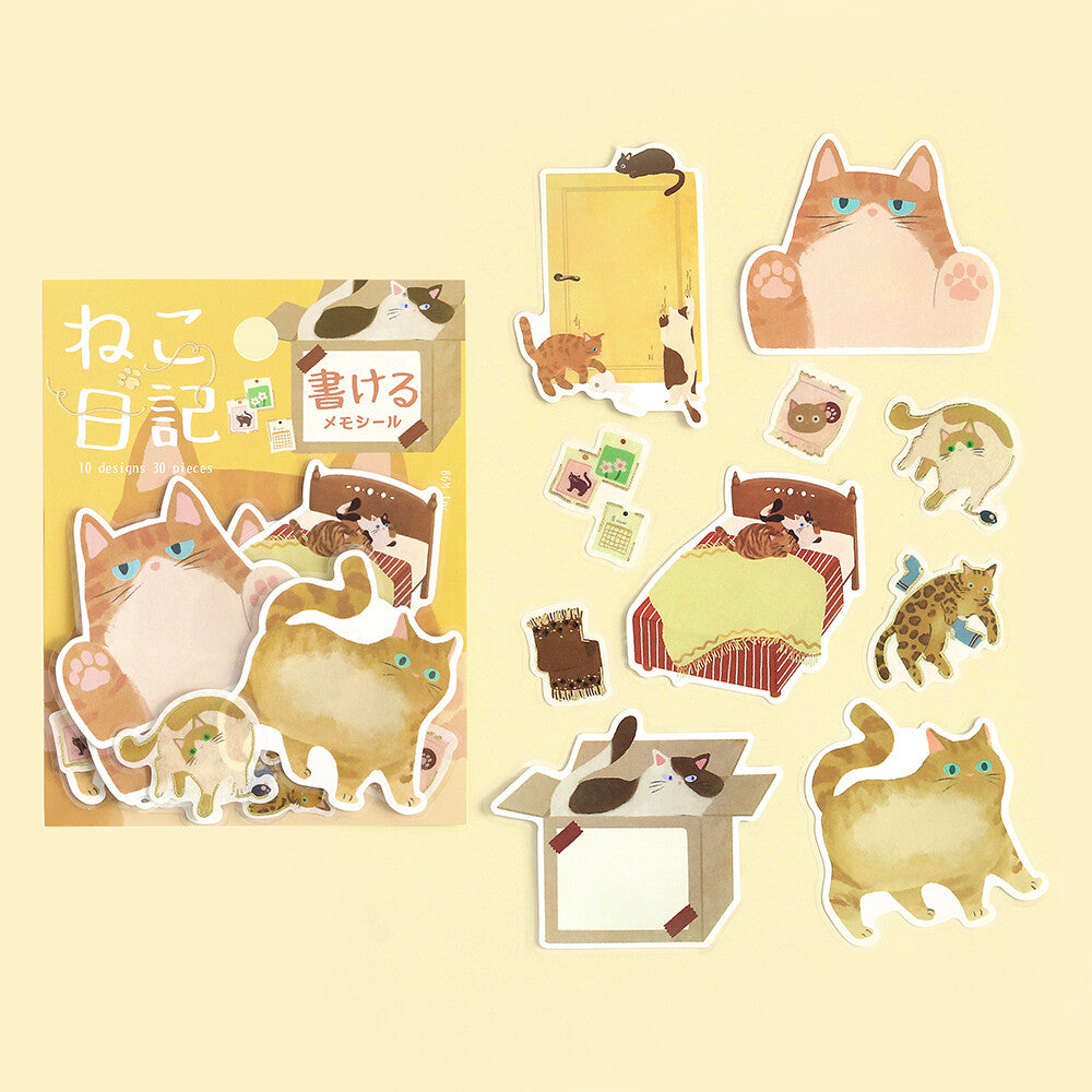 BGM Memo Stickers - Cat Diary