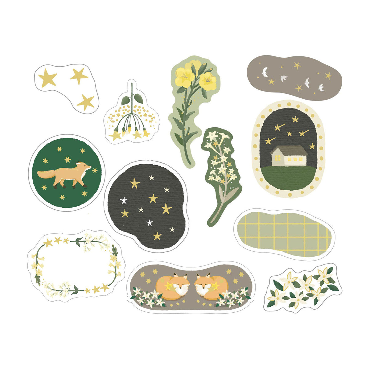 World Craft Glitter Clear Stickers Collection 1