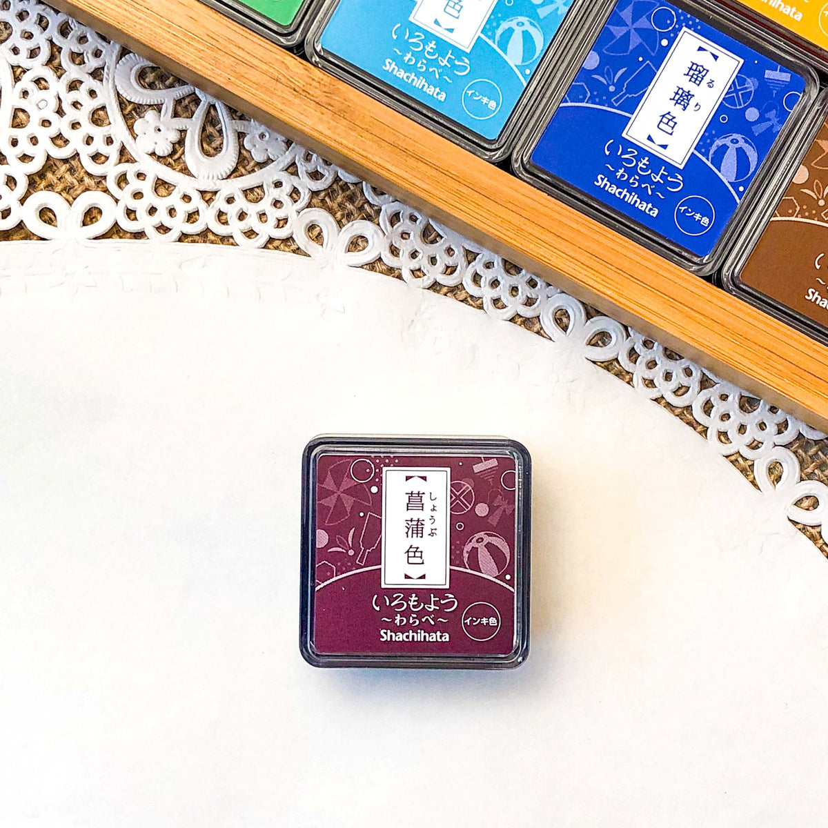 Shachihata Warabe Oil-Based Mini Size Ink Pad Collection