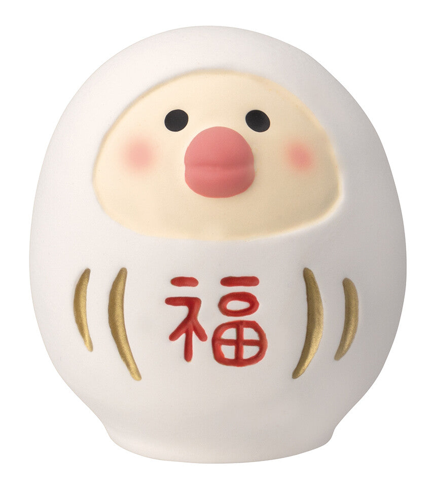 White Java Sparrow Daruma