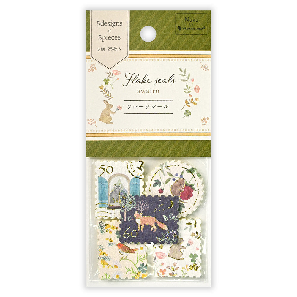 NB Co. Stamp -Style Flake Stickers