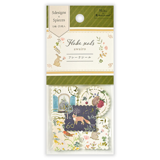 NB Co. Stamp -Style Flake Stickers