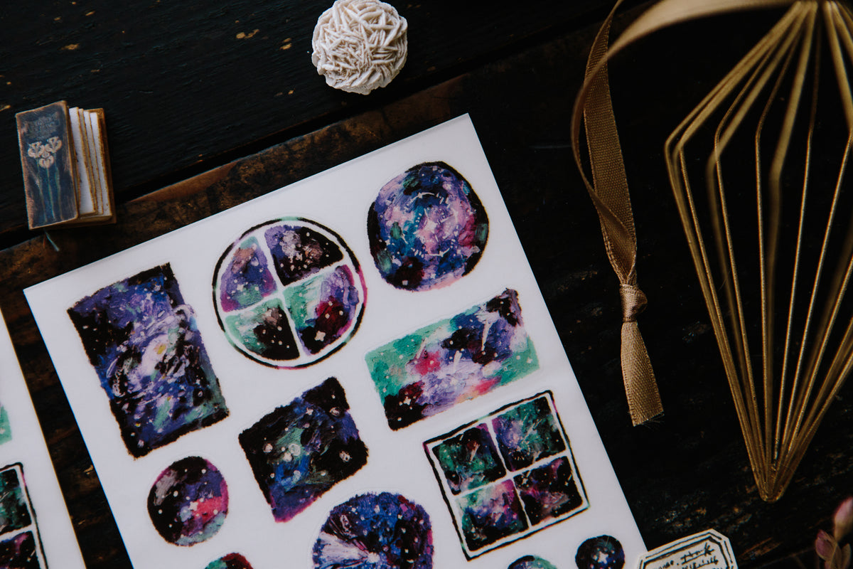 Ours Studio Colorful Night Transfer Sticker