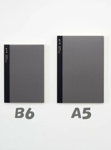 Daigo Notebook A5 Grid/Plain with scratch-resistant cover
