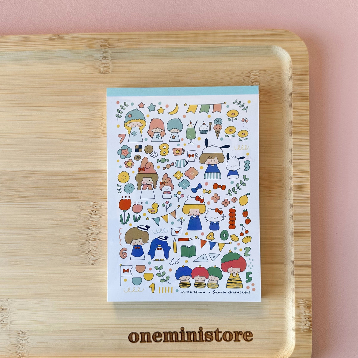 mizutama x Sanrio Collection - A6 Memo Pad