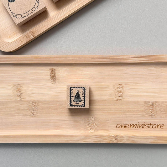 Stamp Marché Wooden Stamp Collection - Brooch