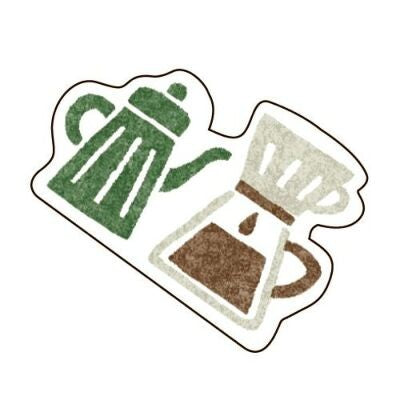 Furukawashiko Flake Stickers - Coffee
