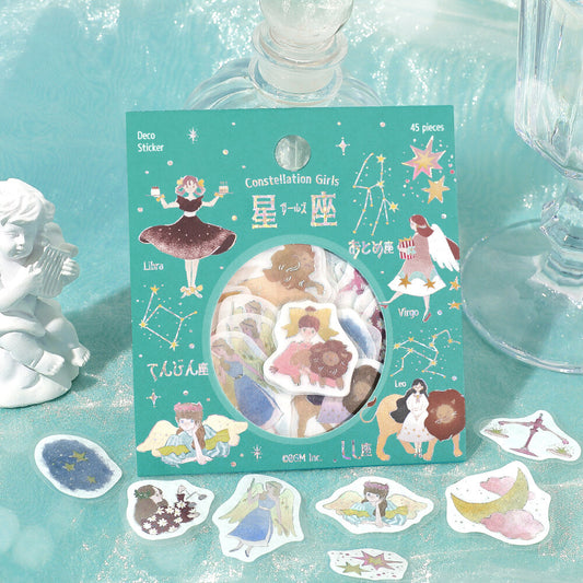 BGM Foil-stamped flake sticker - Star Reading