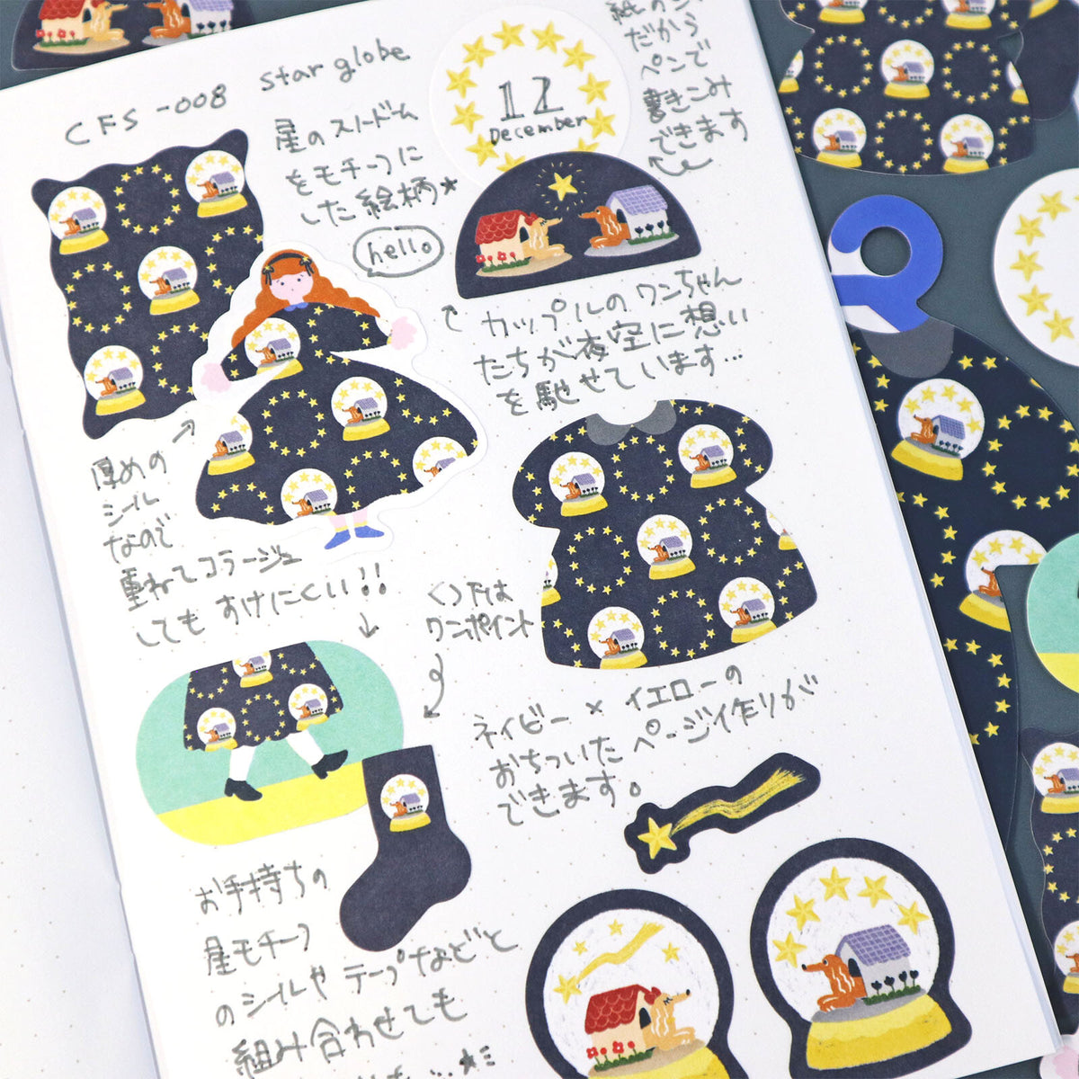 World Craft Charmy Pattern Flake Stickers