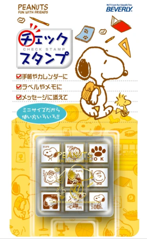 Snoopy Check Mini Stamp Set