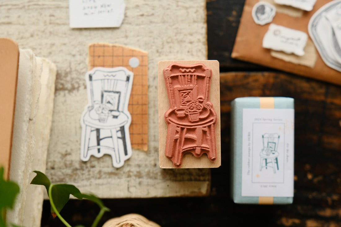 Ours Studio - On the Chair Rubber Stamp