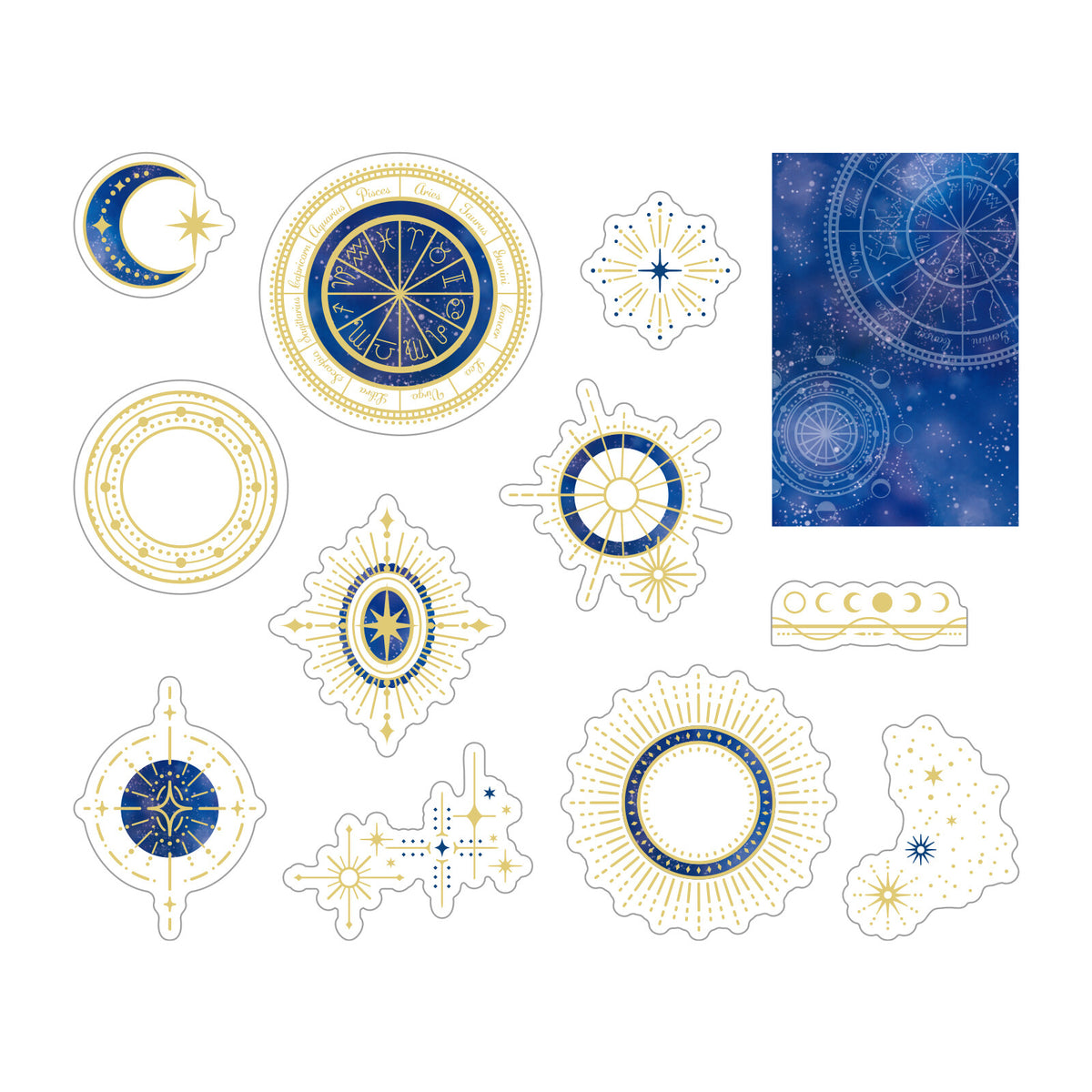 World Craft Glitter Clear Stickers Collection 1