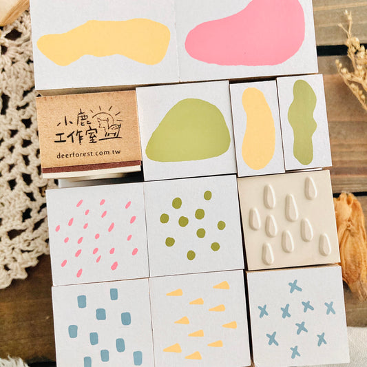 Deer Forest Irregular Shapes stamp set