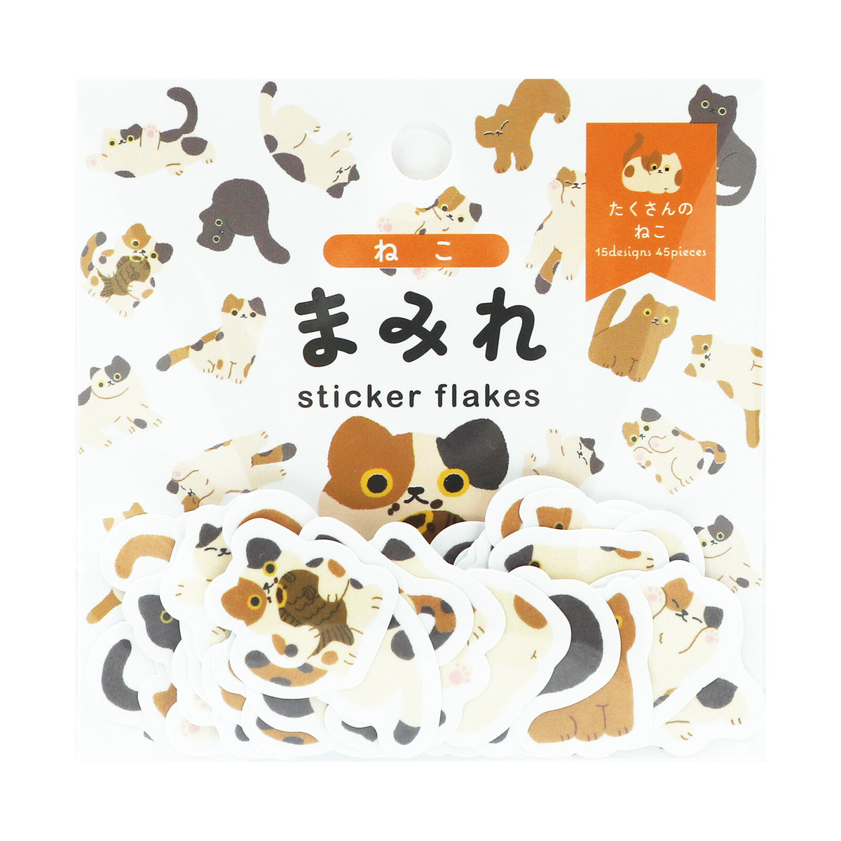 World Craft Cat Flake Stickers from the Covered Series