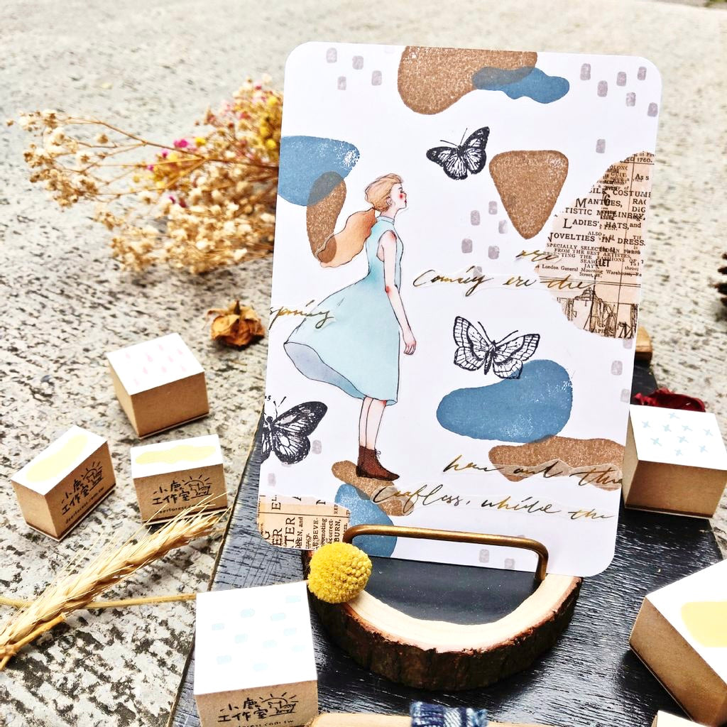 Deer Forest Irregular Shapes stamp set