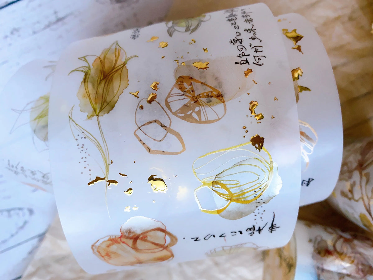 Shiwu Studio "23.5 North Latitude" Series - Oolong Tea Gold Matte PET tape