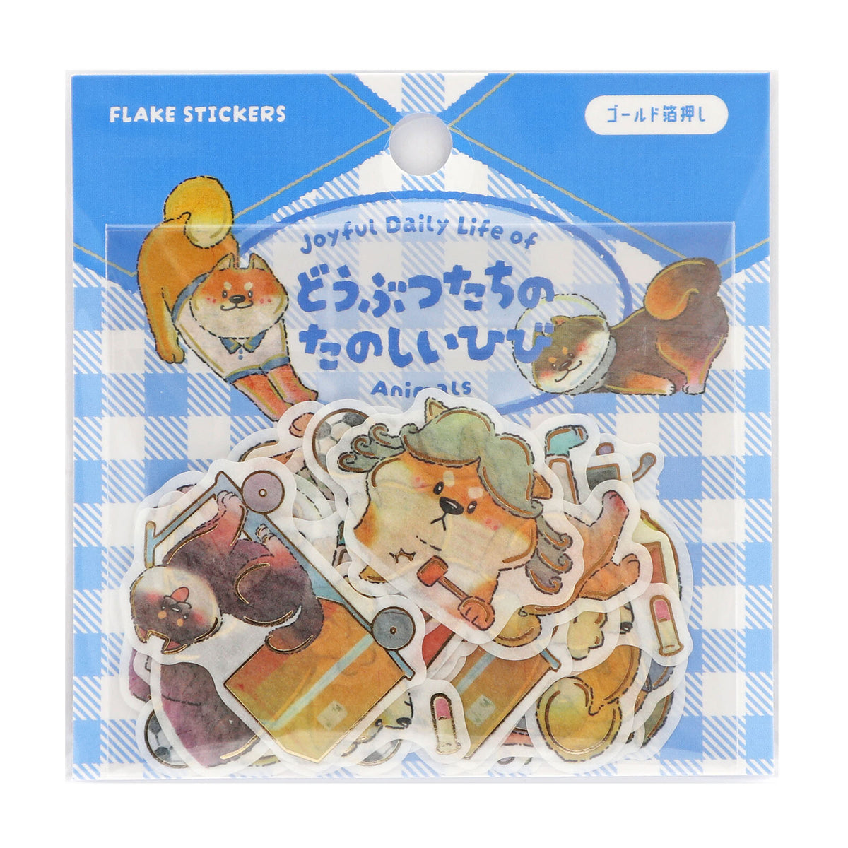 World Craft Fun Animal Flake Stickers Collection