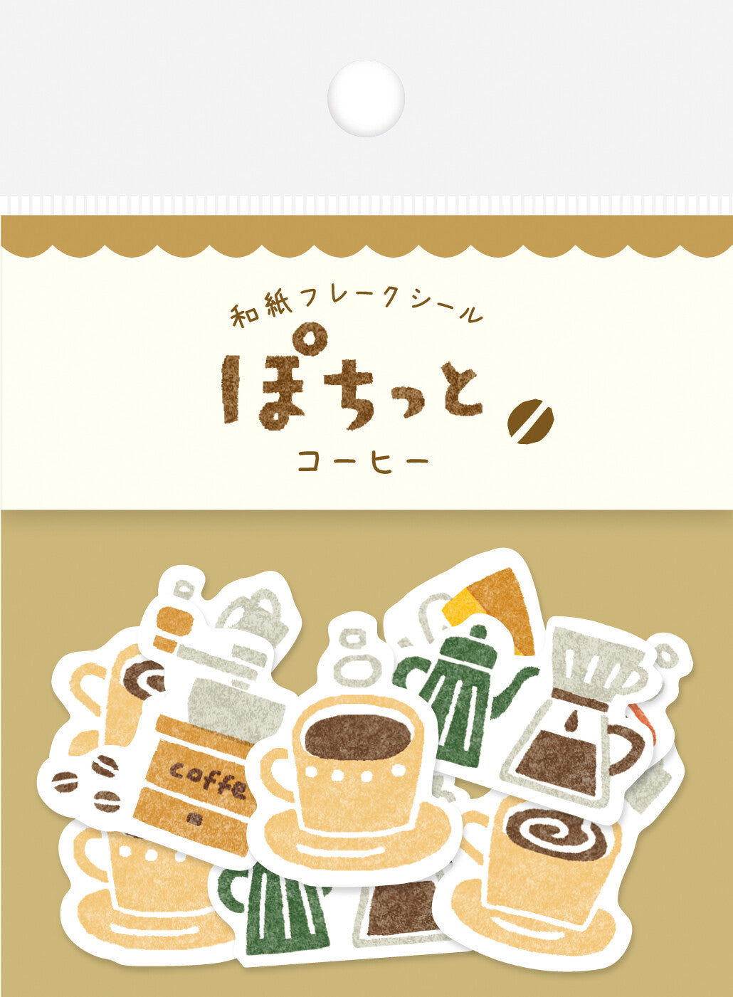 Furukawashiko Flake Stickers - Coffee