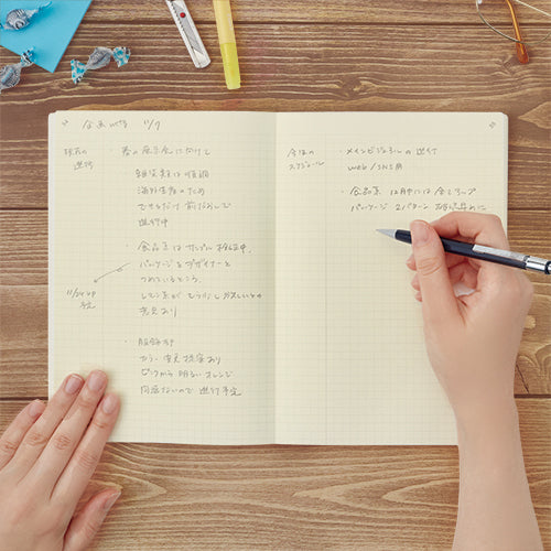 Daigo Notebook A5 Grid/Plain with scratch-resistant cover