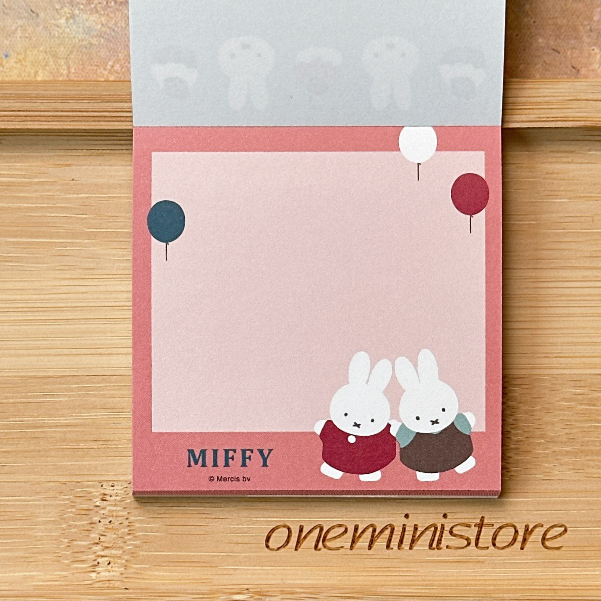 Miffy Square Memo Pad with Sticker Sheet