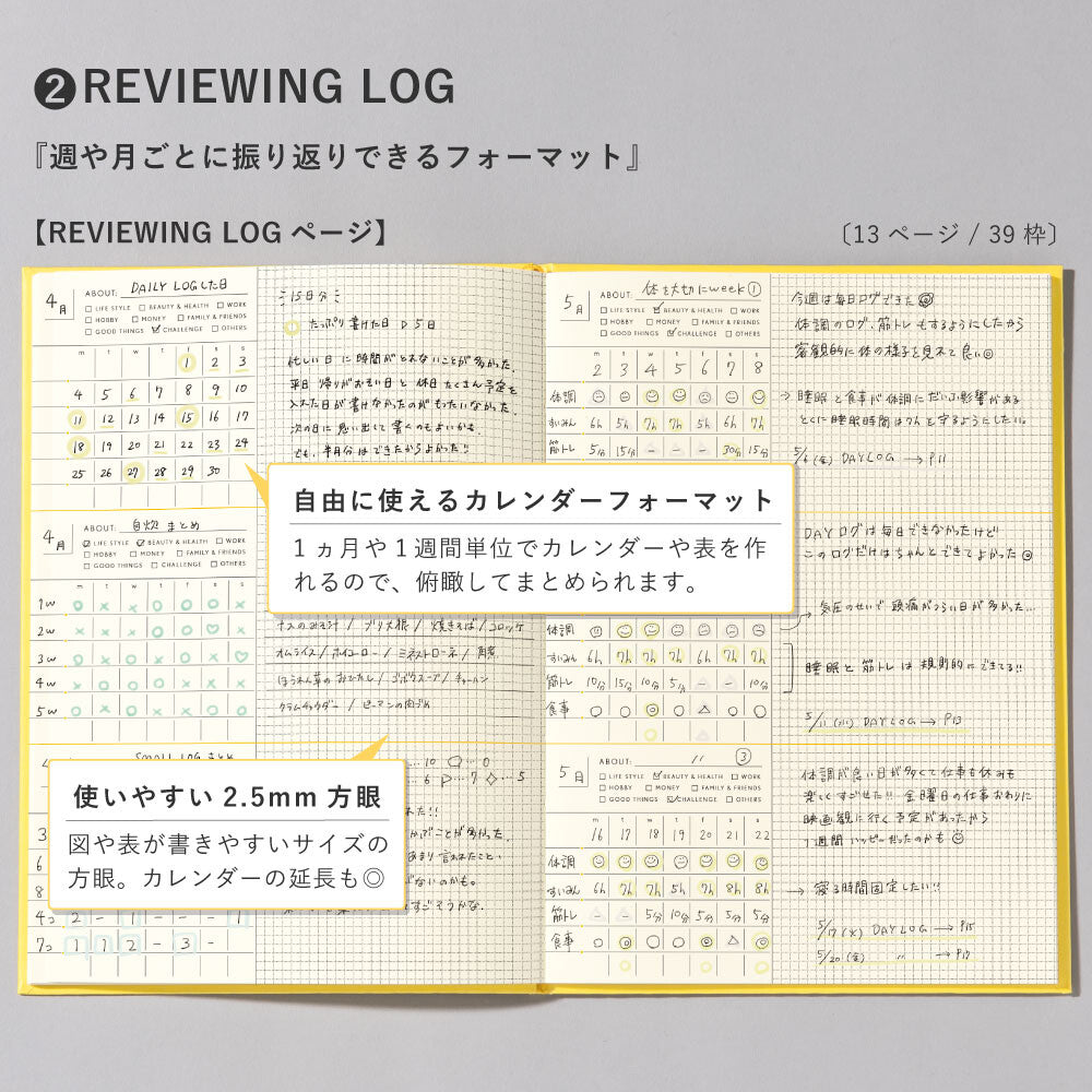 SUNNY LOG NOTE LSL-01 Diary Notebook hardcover