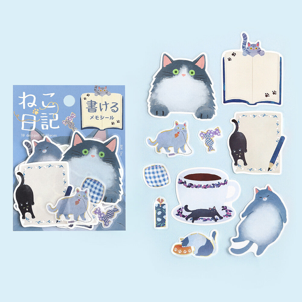 BGM Memo Stickers - Cat Diary