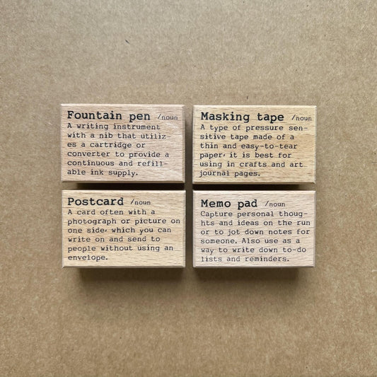 Liberty.hk - Dictionary series stamp (fountain pen)
