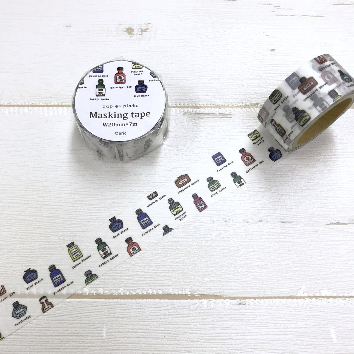Eric The Small Thing Masking Tape - ink bottles