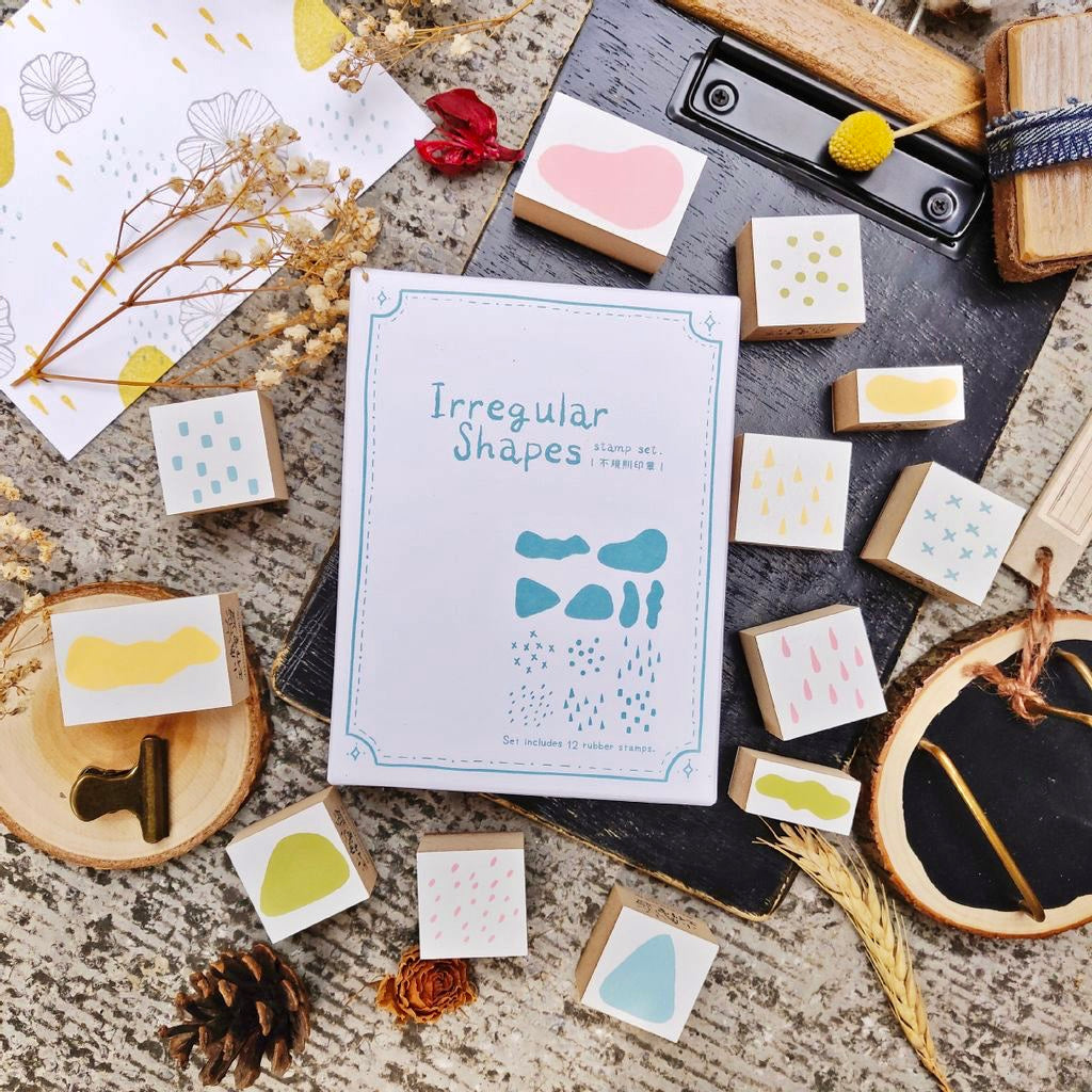 Deer Forest Irregular Shapes stamp set